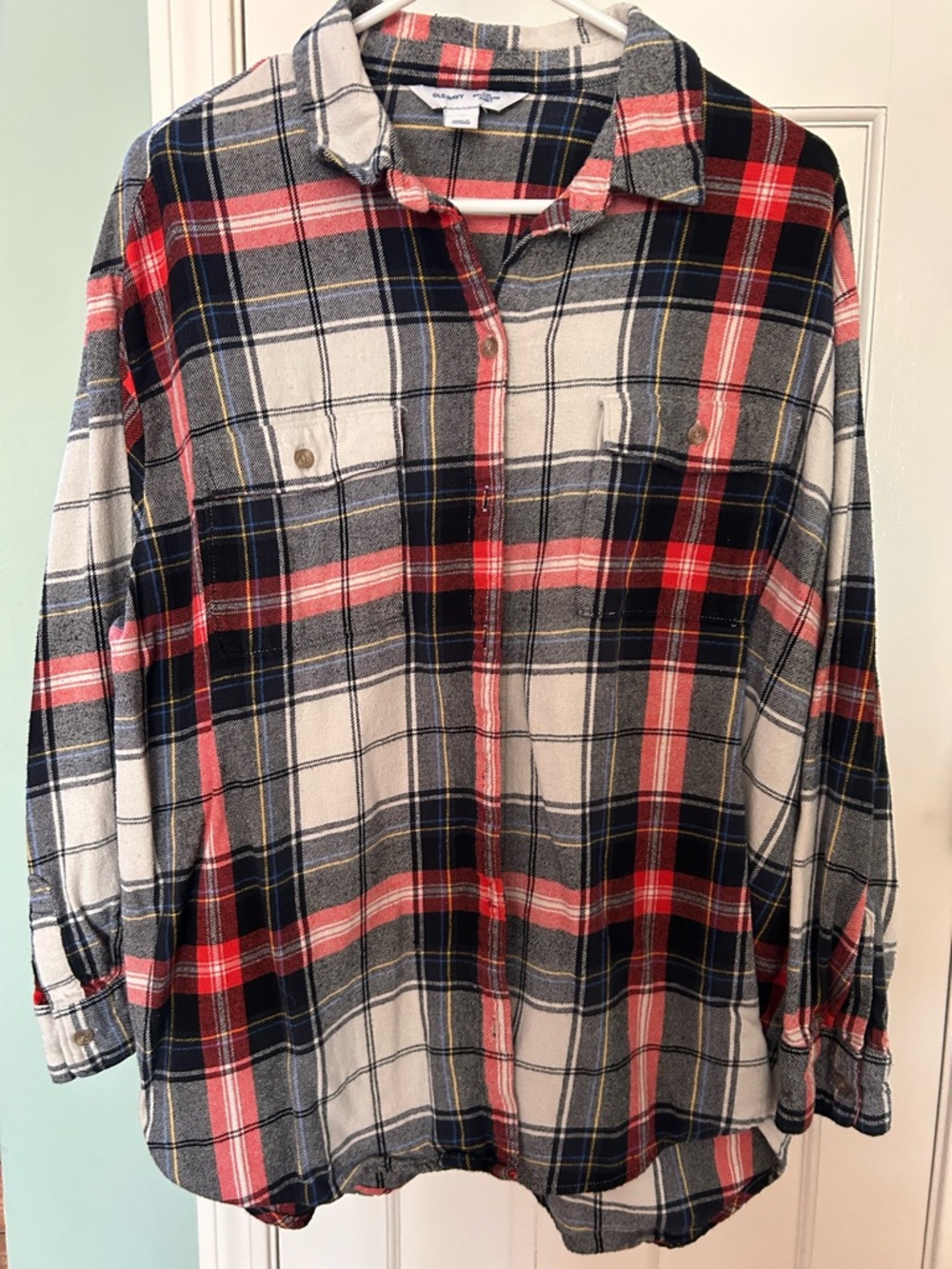 Women’s XL Old Navy The Boyfriend Shirt Flannel